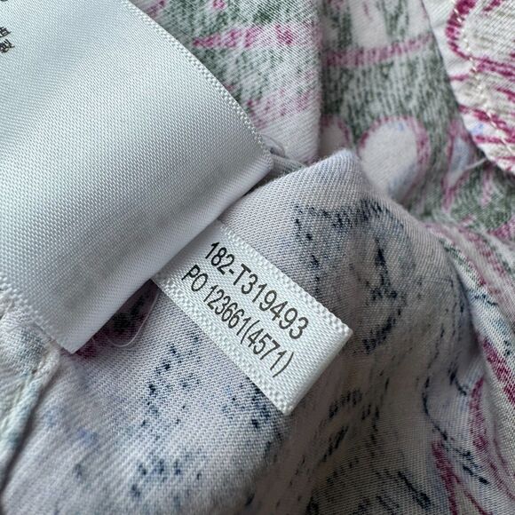 Tommy Bahama Extra Large Reverse Print Camp Shirt Tencel Cotton Tropical Leaf - Picture 12 of 13